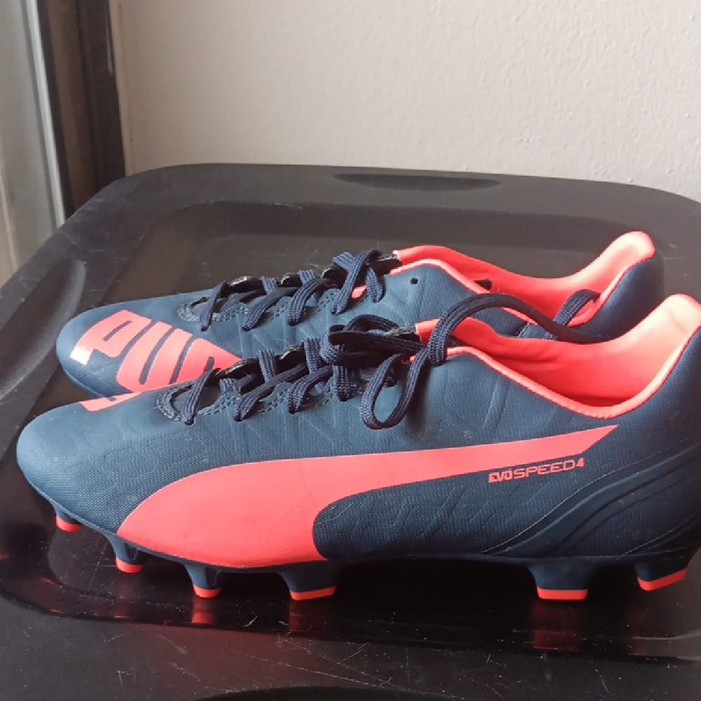 Puma EvoSpeed 4 Athletic Shoes - Blue and Red